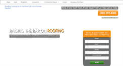 Desktop Screenshot of pioneerroofers.net